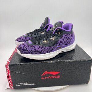 Li-Ning Lyfe Way of Wade 4 Men Size 9 ABAL035-9 Purple Black Basketball Shoes